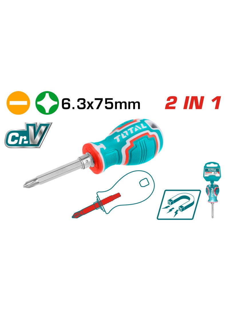 مفك عجوز قلاب 2x1 من توتال THT250216
